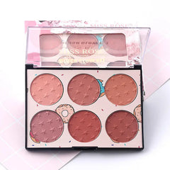 6 Color Miss Rose Blush Palette