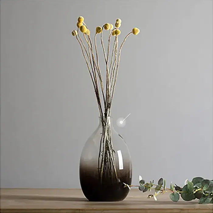 Hand Blown Pot Belly Glass Vase