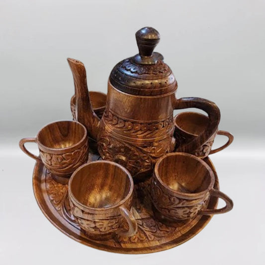 Wooden Handmade Kettle Set