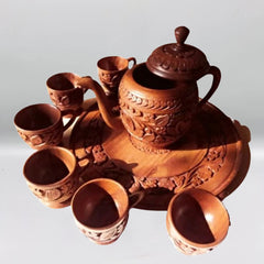 Wooden Handmade Kettle Set