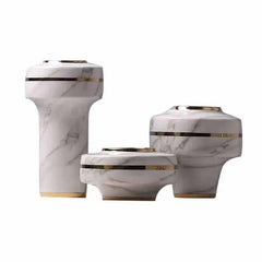 Handmade Nordic Modern Ceramic Marble Vases (Set Of 3)