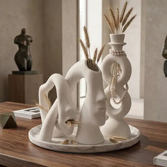 Abstract Harmony Sculptural Vases Set (3 Pcs)