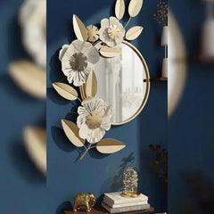 Golden Bloom Harmony Mirror