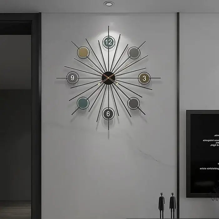 Home Metal Clock Wall Decor