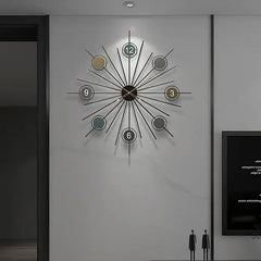 Home Metal Clock Wall Decor