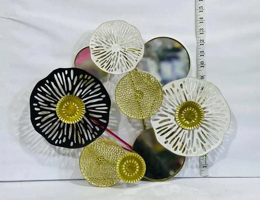 Metallic Round Shaped Wall Decor