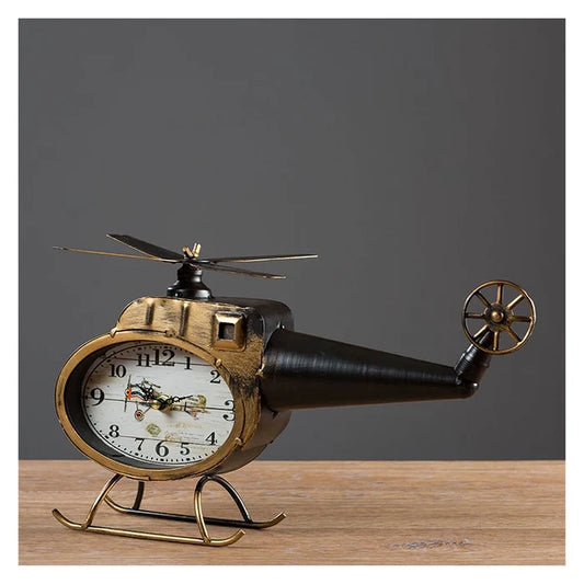 Retro Aircraft Table Clock