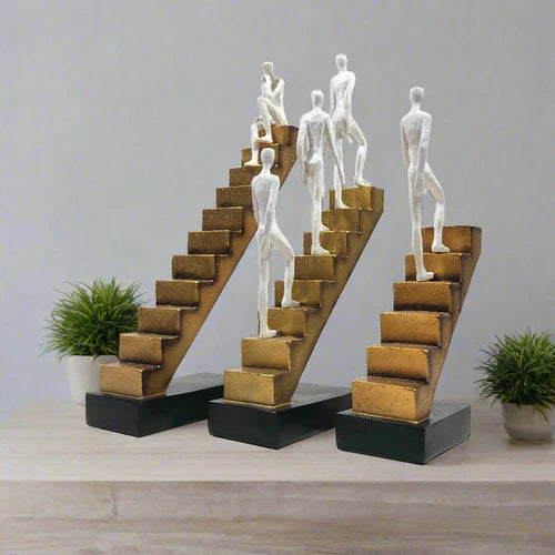 Resin Man On Stairs Statue