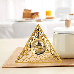 Pyramid Metal Clock