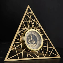 Pyramid Metal Clock