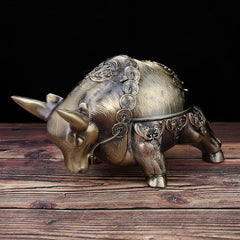 Metallic Big Bull Ashtray