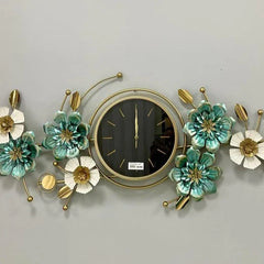 Exclusive Flower Green Wall Clock