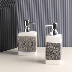 Ceramic White Bathroom Set (4 Pcs)