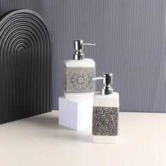 Ceramic White Bathroom Set (4 Pcs)