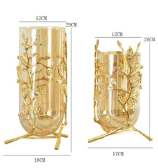 Light Luxury Glass Vase (Set Of 2)