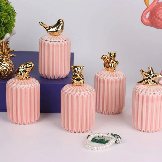 Tiny Animal Creatures Storage Jars