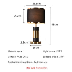 Luxury Black Table Lamp