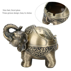 Metallic Elephant Ashtray For Home