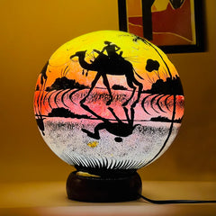 Desert Scene Moon Lamp