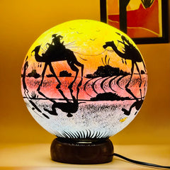 Desert Scene Moon Lamp