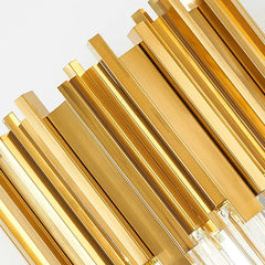 Golden & Crystal Bars Table Lamp