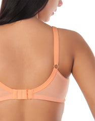 LAYERED SOFT COTTON BRA -SALMON