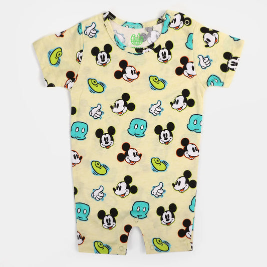 INFANT BOYS COTTON ROMPER CHARACTER - YELLOW Z686430571