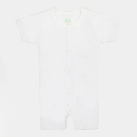 INFANT UNISEX COTTON ROMPERS 3PCS - WHITE