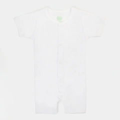 INFANT UNISEX COTTON ROMPERS 3PCS - WHITE