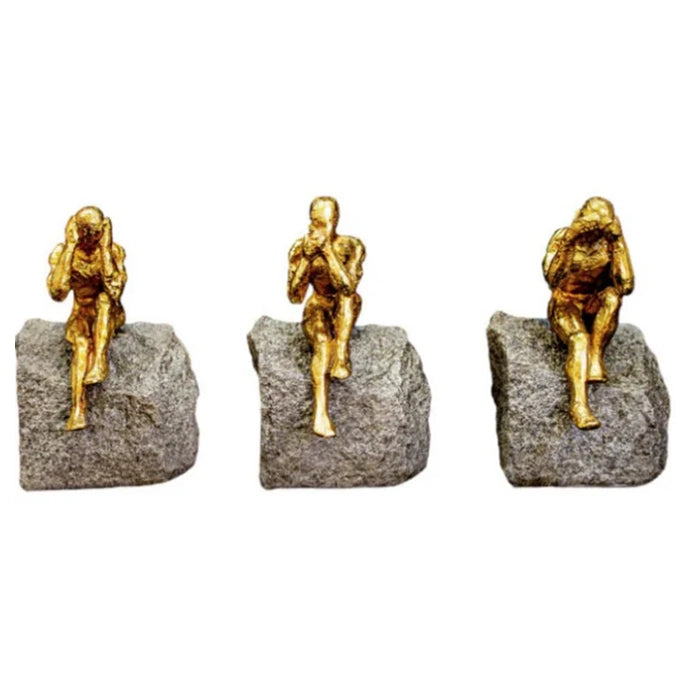 Point To Ponder Trinary Sculpture (Set Of 3)