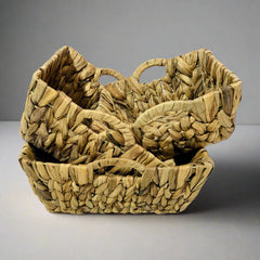 Jute Square Baskets (Set Of 3)