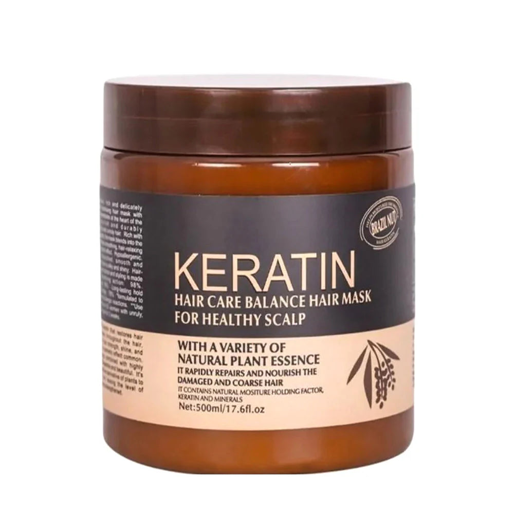 KERATIN HAIR MASK BRAZIL NUT NATURAL PLANT 500ML