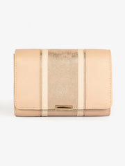 Two-Toned Shimmer Clutch