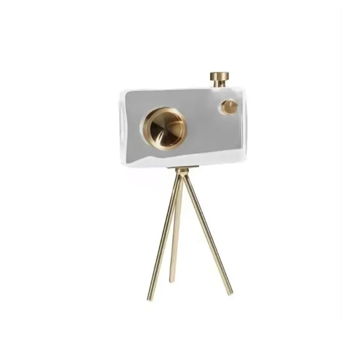 Modern Luxury Crystal Camera Sculpture