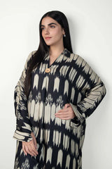 Printed Textured Linen Tunic