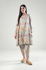 2 Pc Printed Khaddar Suit