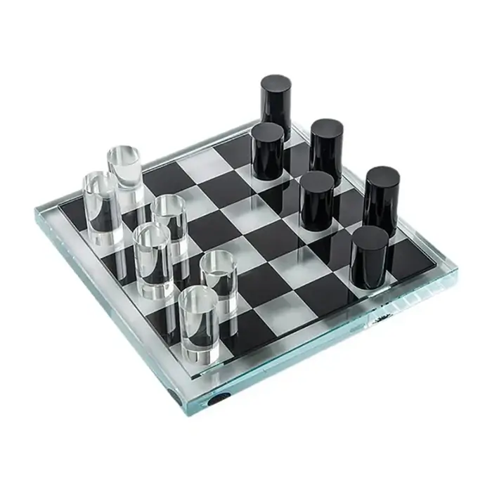 Modern Luxury Marble Crystal Chessboard