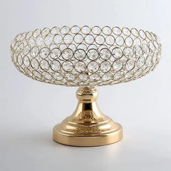 Metal Crystal Storage Bowl