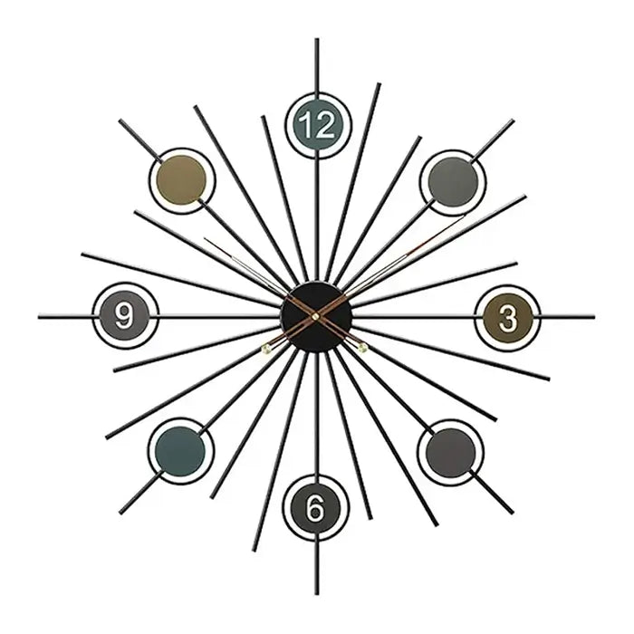 Home Metal Clock Wall Decor