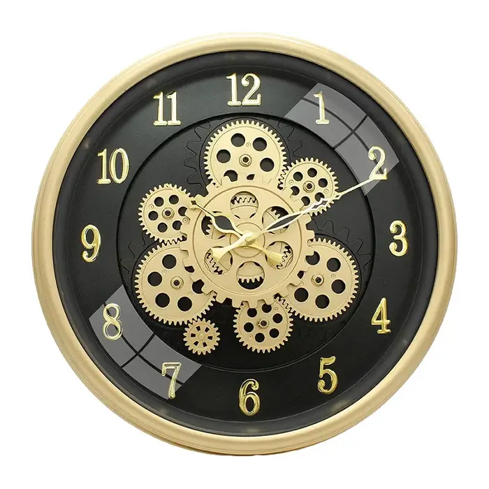 Moving Gears Wall Clock