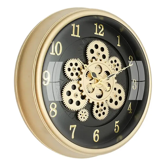 Moving Gears Wall Clock