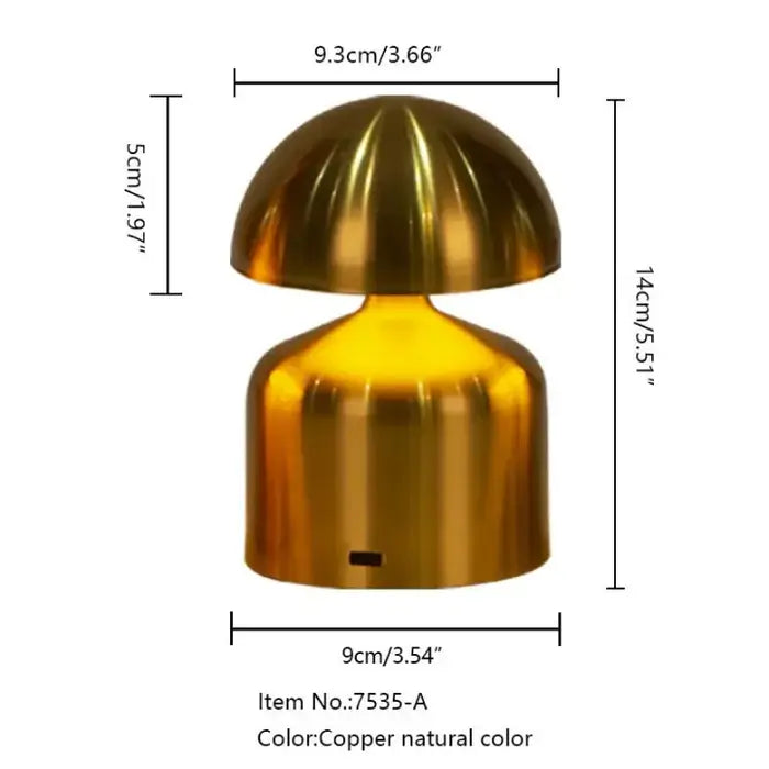 Rechargeable Metal Table Lamp