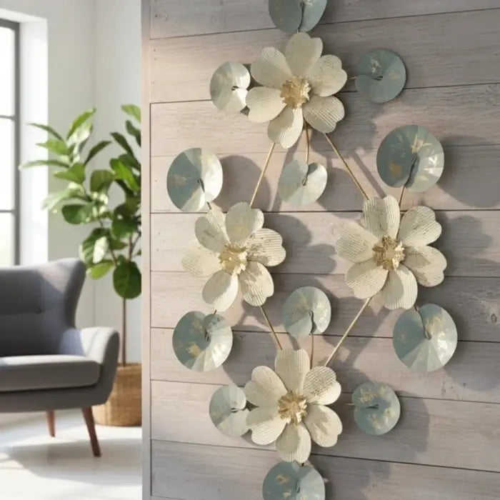 3D Metallic Bloom Wall Hanging