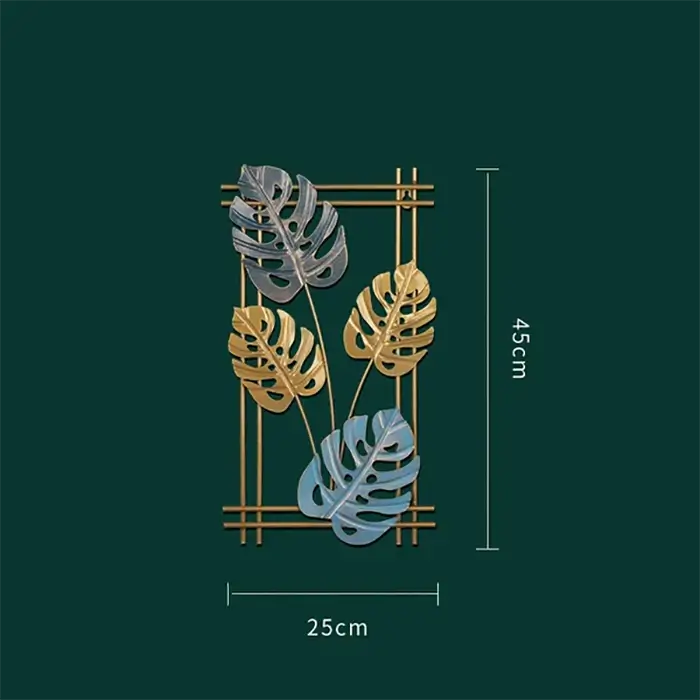 Leafy Metal Wall Hanging