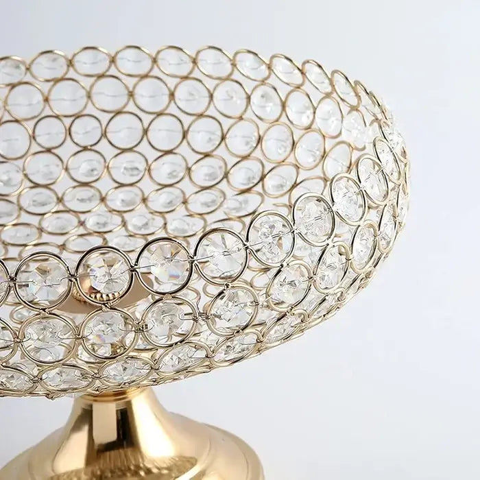 Metal Crystal Storage Bowl