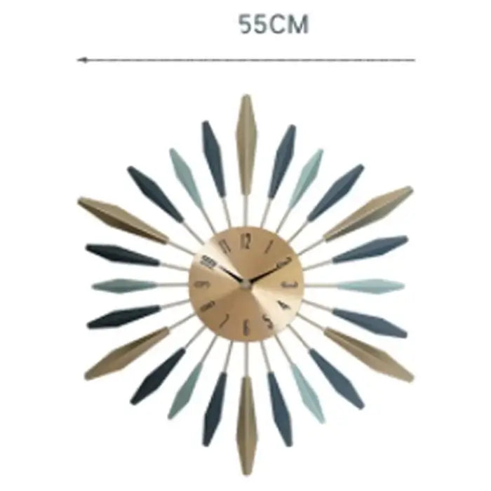 Luxe Metal Wall Clock For Living Room