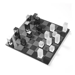 Modern Luxury Marble Crystal Chessboard