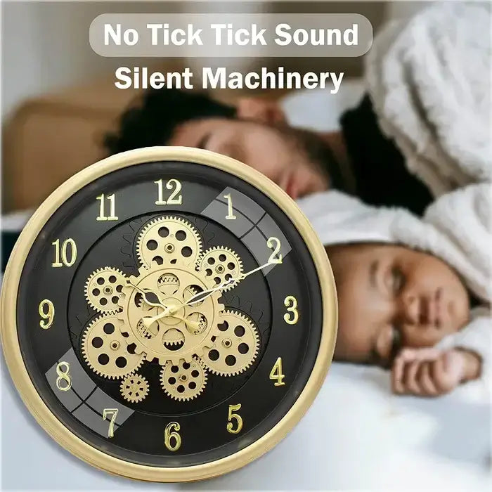 Moving Gears Wall Clock