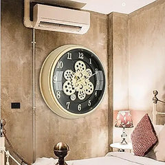 Moving Gears Wall Clock