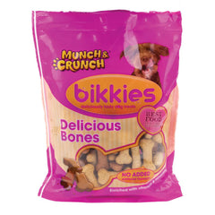 MUNCH & CRUNCH DOG BIKKIES DELICIOUS BONES 400 GM